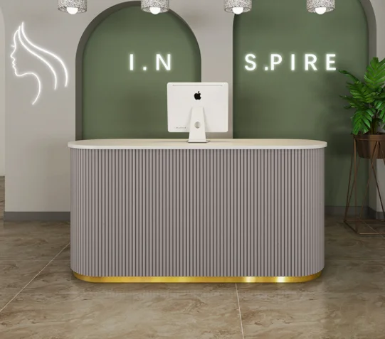 High Quality Modern Small Front Reception Desk Beauty Salon Front Desk for Boutique