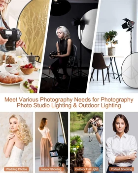 Godox 43 Inch 110cm Collapsible 5-in-1 Multi-Disc Photo Photography Reflector With Bag for Studio and Outdoor Photography product image