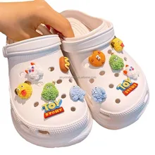 3D 2D Wholesale Crocs Charm Promotion Souvenirs Kids Cartoon Buzz Light year Bear Kitty Clog Crocs Shoe Accessory Shoe Charms
