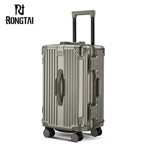 Modern Cartoon Style Durable PC Lightweight Waterproof Eco-Friendly Travel Luggage Wheeled Spinner Suitcase TSA Lock School Use