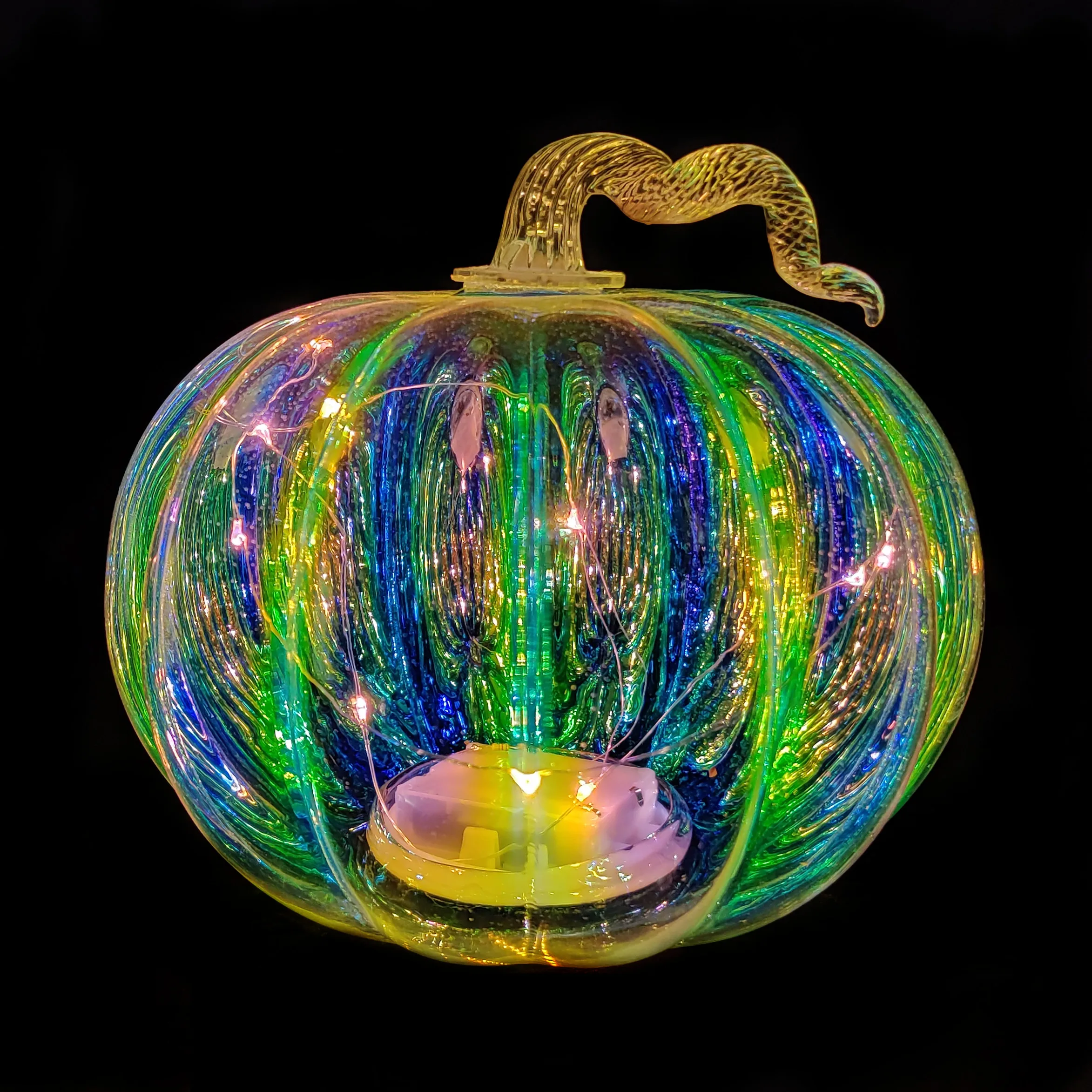 Glass wholesale halloween decorations pumpkin