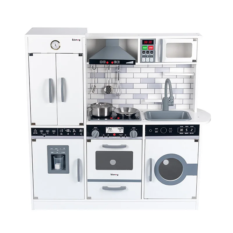 Детские игрушки для кухни имитация посуды развивающие большая кухонная еда ролевые игры девочек набор приготовления пищи