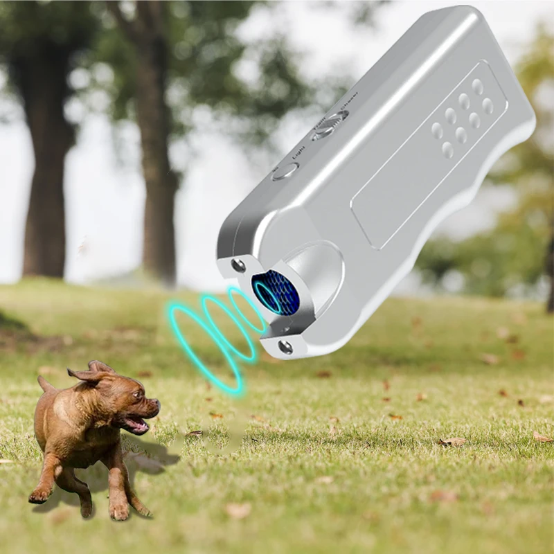 Ультразвуковой собака Отпугиватель москитов средство лай остановить ручной для дрессировки собак