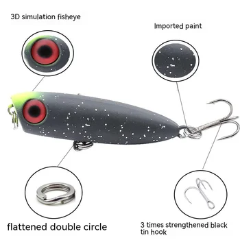 3.0g/4.3cm Fishing Lures Slow Sinking Pencil Lures Hard Fishing Bait Fishing Plugs for Salmon Redfish Trout Bas – Pencil – view 3