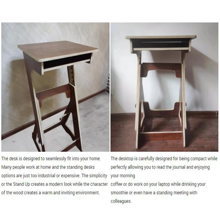 Wooden Movable Laptop Table Simple Design Wood Desktop Height Adjustable Bed Sofa Side Computer Notebook Laptop Desk Table