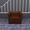 Brown + single sofa