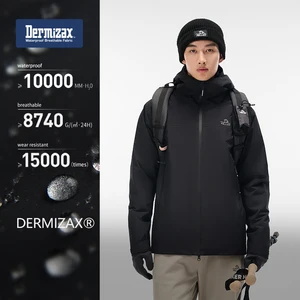 For PELLIOT Men's 100g Primft Gold Insulation Outdoor Jacket Dermizax Waterproof & Windproof Toray Fabric Zipper for Hiking