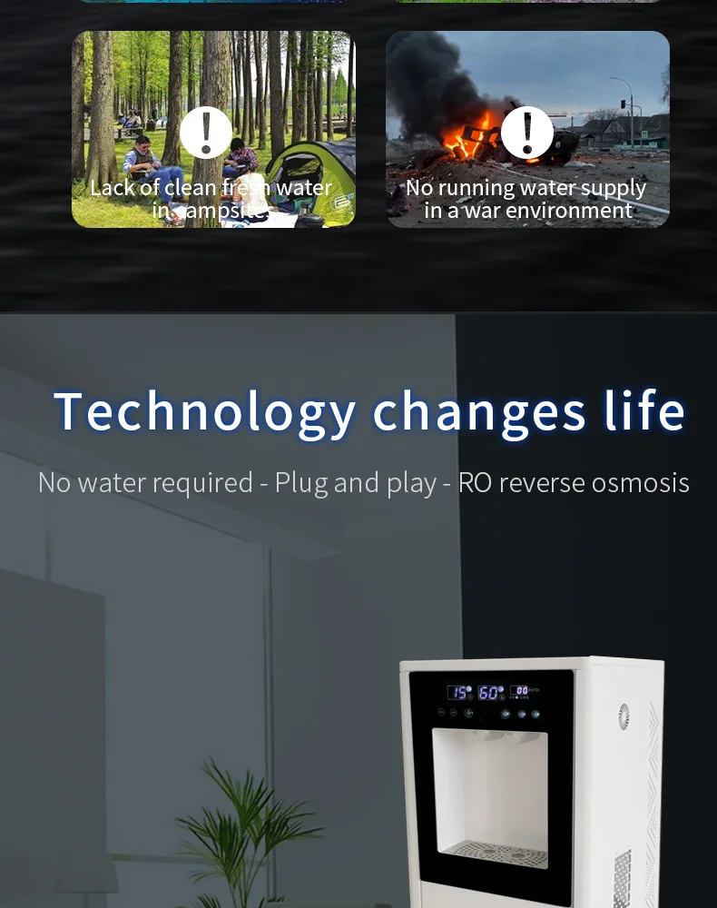 70l Air Water Maker Air Dehumidifier Water Waterless Purifier