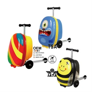 Promotional Stocked 18" Cabin Mini Suitcases Travel Luggage 3D Cartoon Kids Trolley Bags