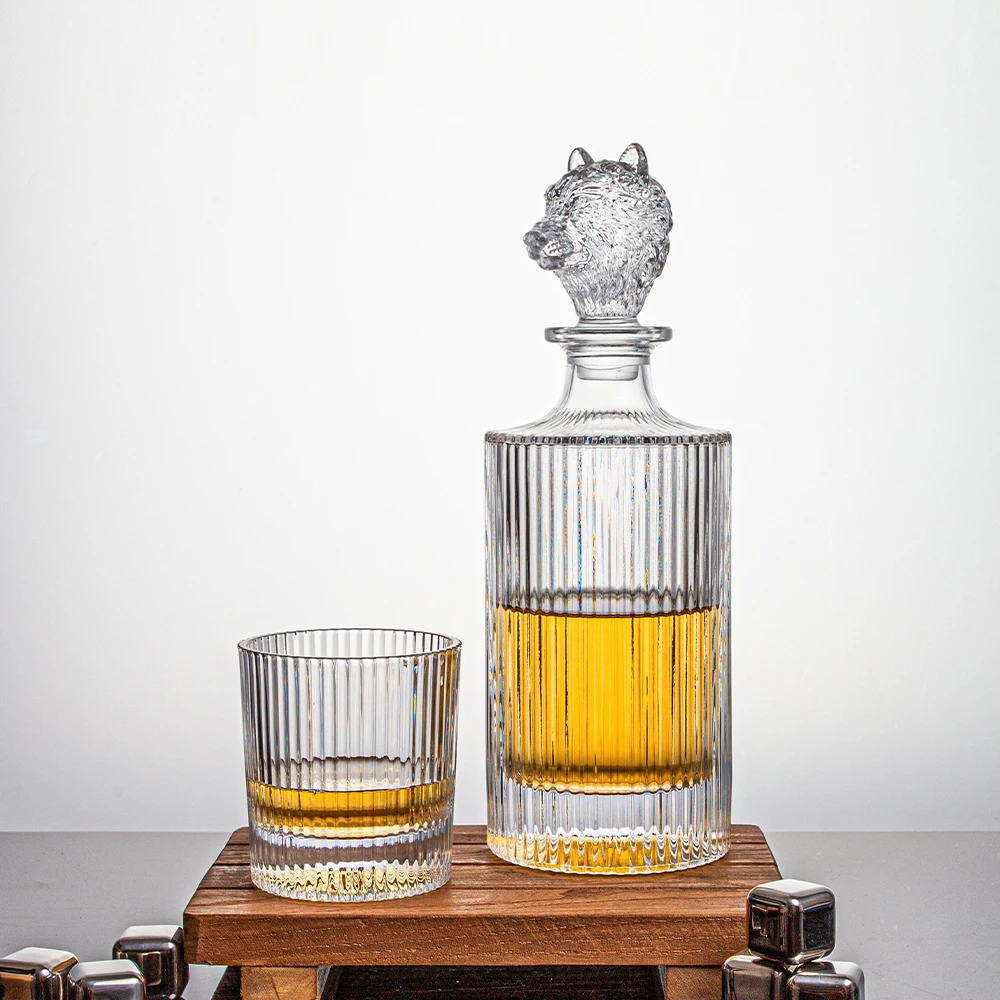 Carafe à Whisky Design 750ml - Parfaite Pour Scotch, Bourbon Et Spiritueux - Idée Cadeau Originale