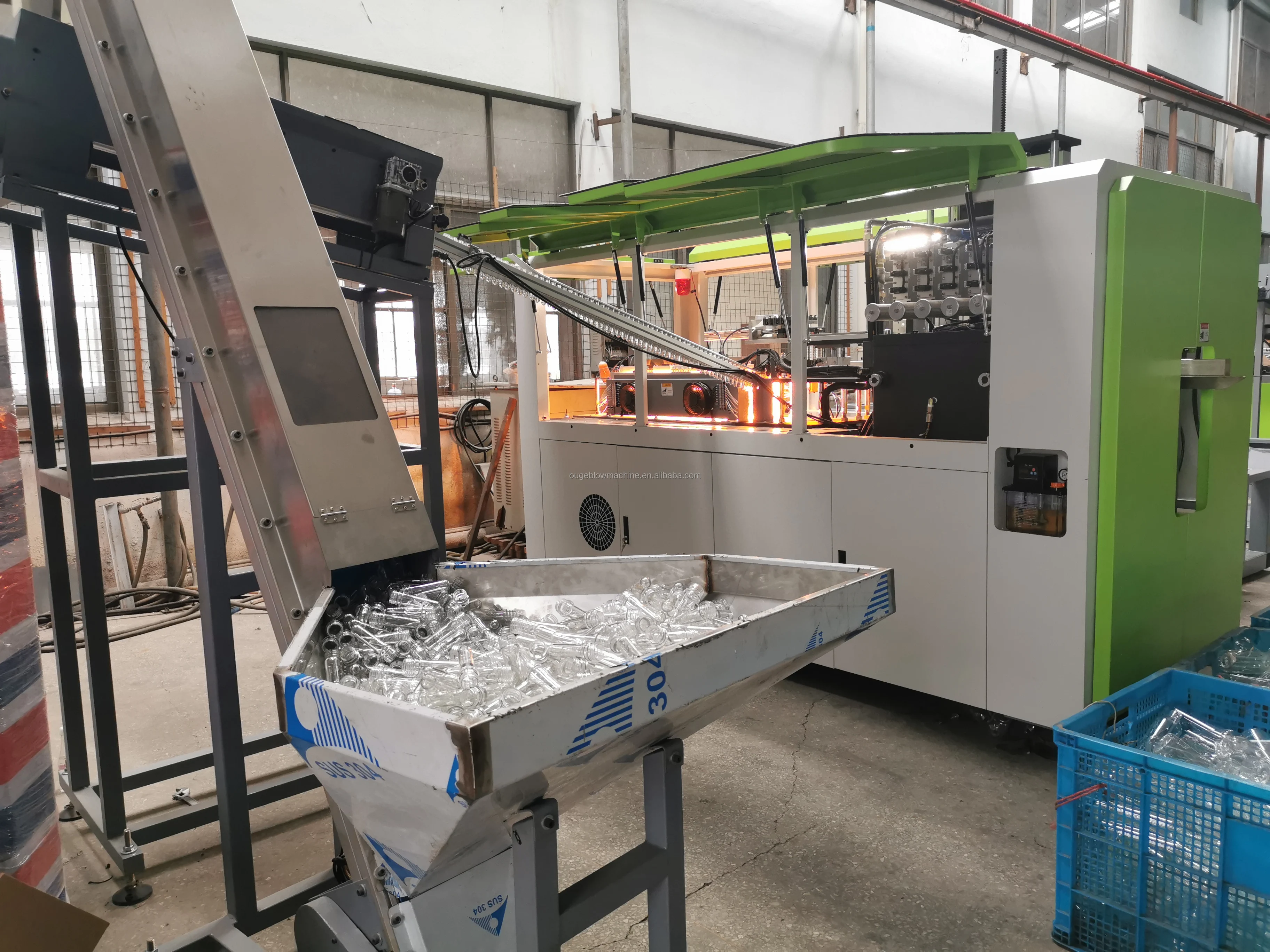 Fully Automatic High-speed 3 Servo Belt air Compressor Plastic Can Bottle Manufacturing Machine