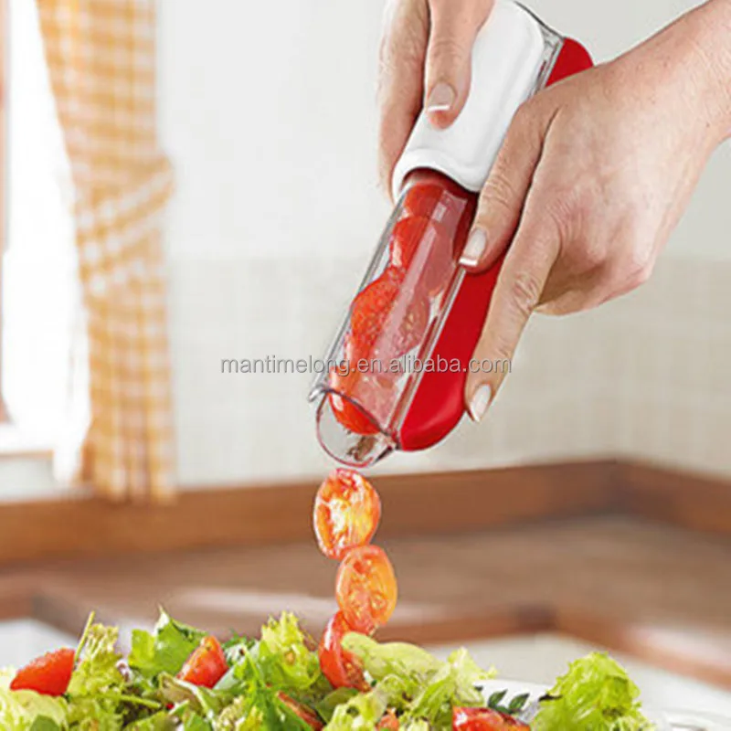 MagiDeal 2pcs Trancheur de Raisin Coupeur de Tomates Cerises Raisin Grape Slicer Gadget de Cuisine 