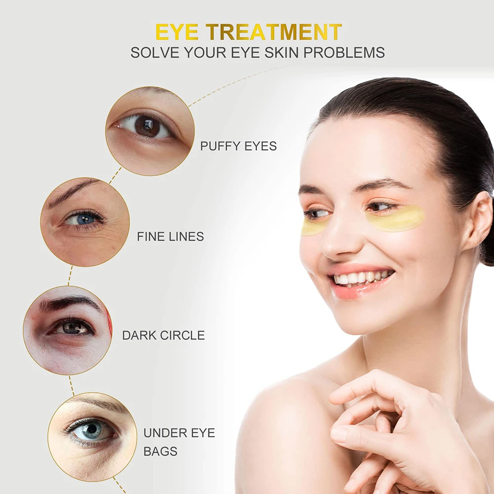 Bliw Private Label 60pcs Eye Dark Circles Remove Wrinkle Sleeping Eye