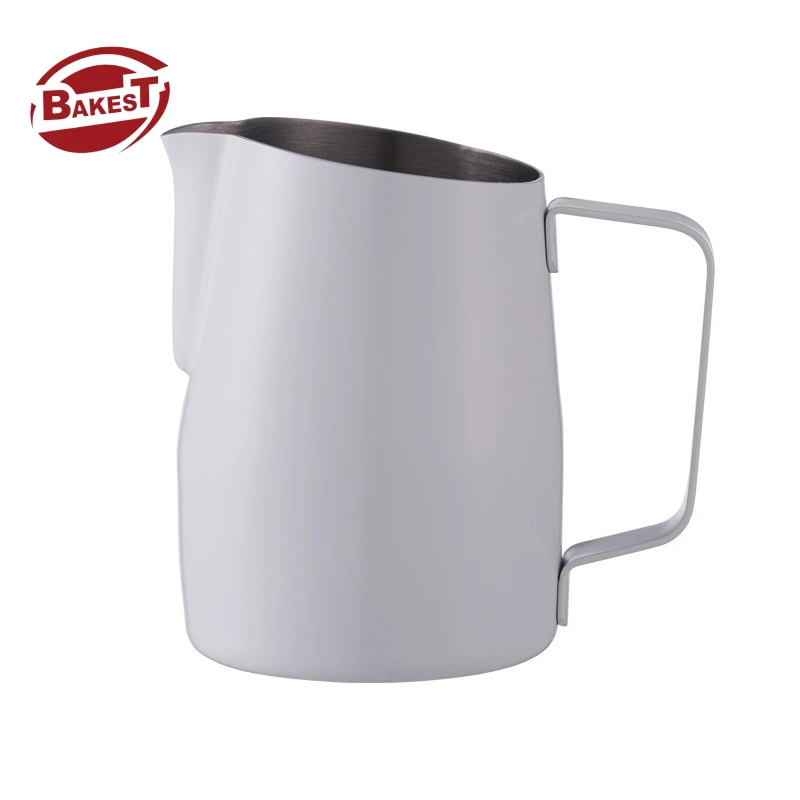 420ml Stainless Steel Milk Frothing Cup Spout Slanted Mouth Design for Coffee Latte Art Professional Coffee Equipment