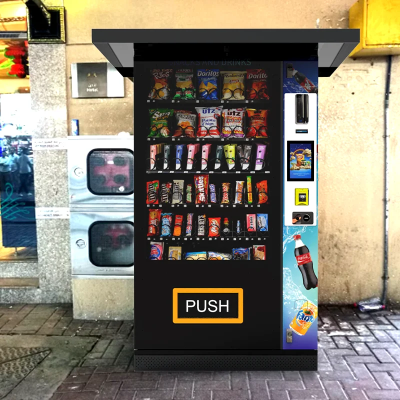 Automatic Waterproof Outdoor Vending Machine Hot Food Vending Machine Automatic with Internal Heating and Cold System