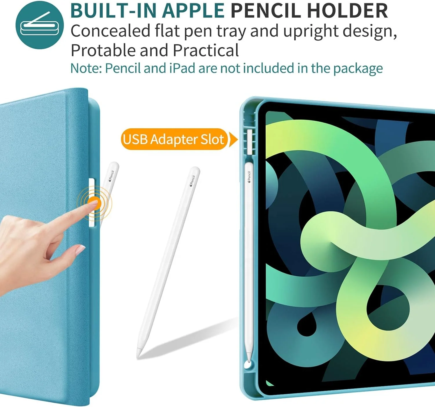 Folding Cover Leather Case for Ipad Air 5th/4th Gen