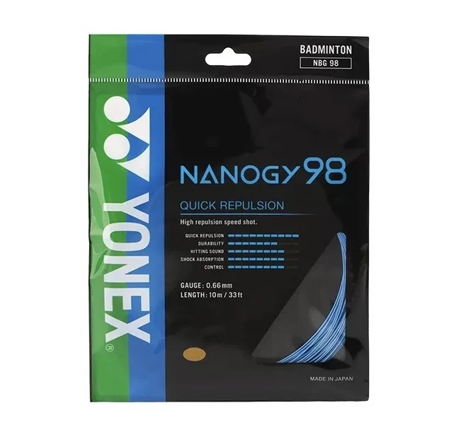 Yonex Badminton Racquet String NANOGY 98 10M