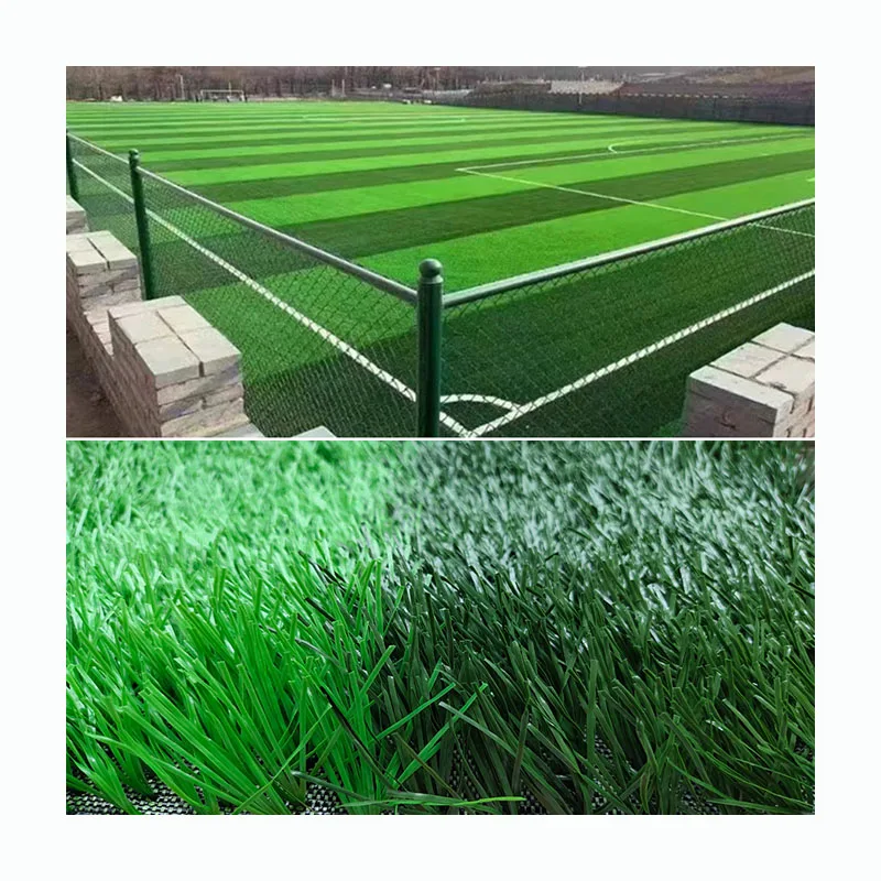 Анти-UV 50 мм изкуствен външен фалшив тревен килим за футболен стадион, тревен килим за футбол