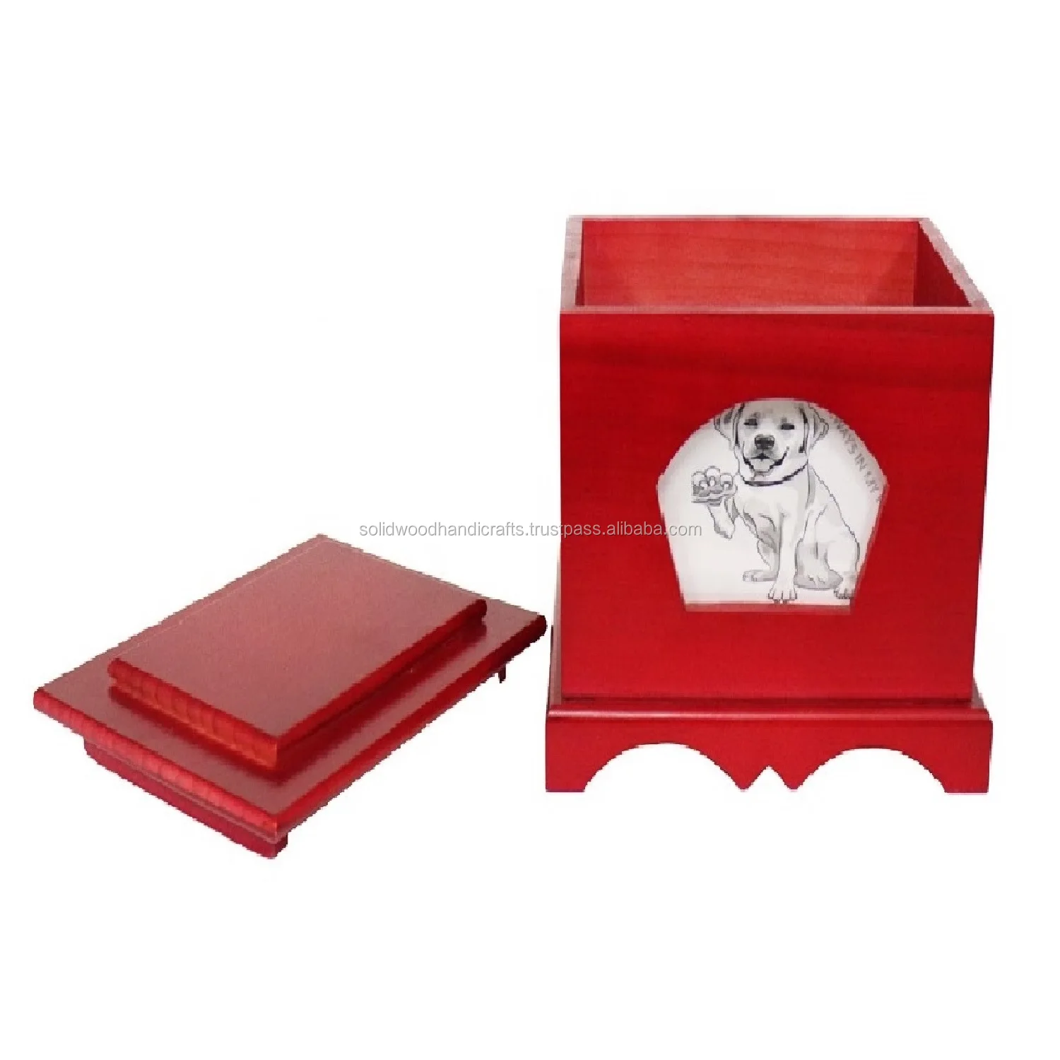 Factory Price Wooden Pet Urns For Dogs Ashes Decorative For Ashes Pet