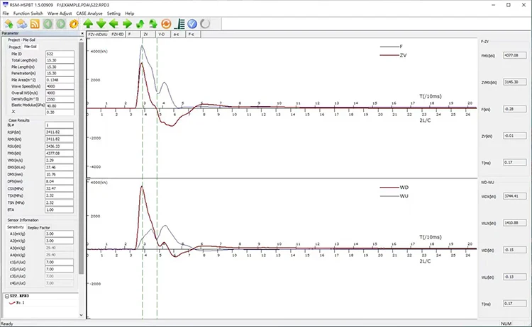 PDA High Strain Dynamic Load Tester Load Pile Driving Analyzer Testing