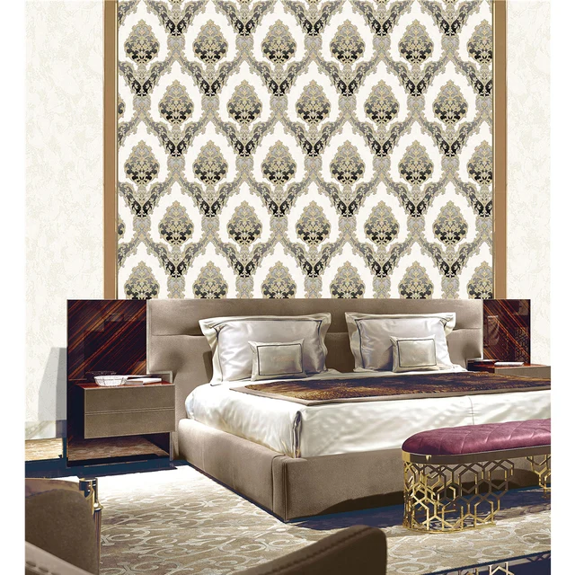 Wallcovering 106 Geometric damask Wallpaper Home Decoration PVC Wallpaper Roll Hotel Office Background Wallpaper