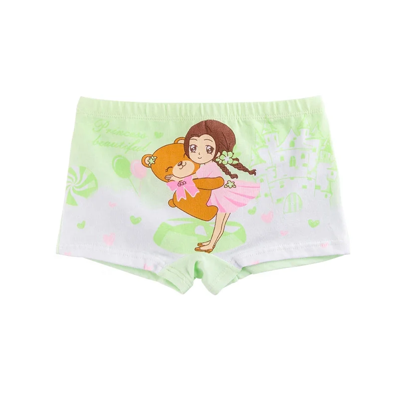 Нижнее белье для маленьких девочек; Трусы-боксеры из мягкого органического хлопка с милым рисунком медведя; Нижнее белье для маленьких девочек
