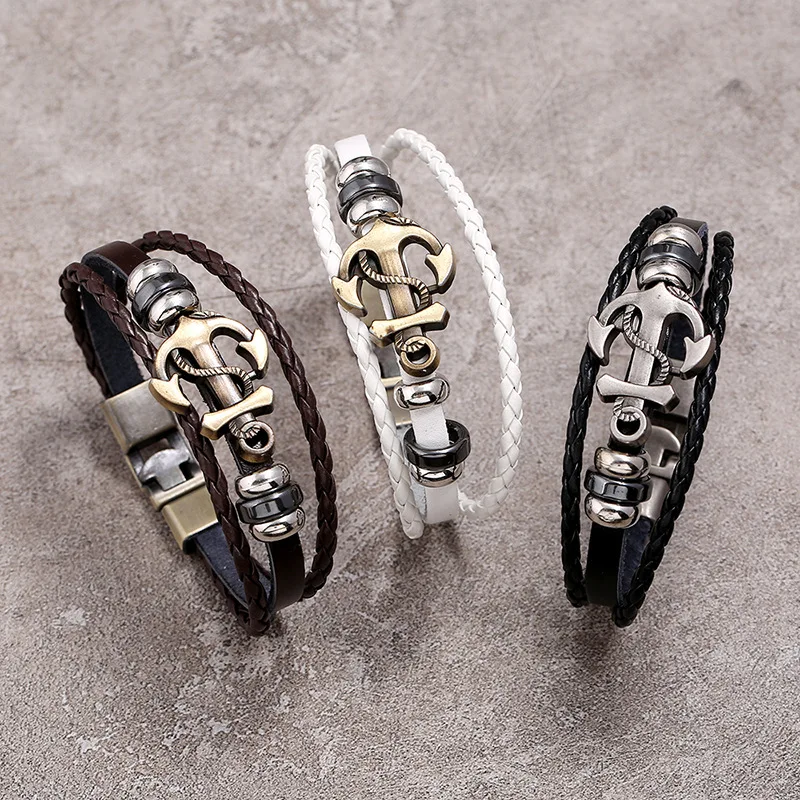 Men Bracelet Multi Style Adjustable Anchor Premium Durable Resistant Waterproof Paracord Handmade Wristband