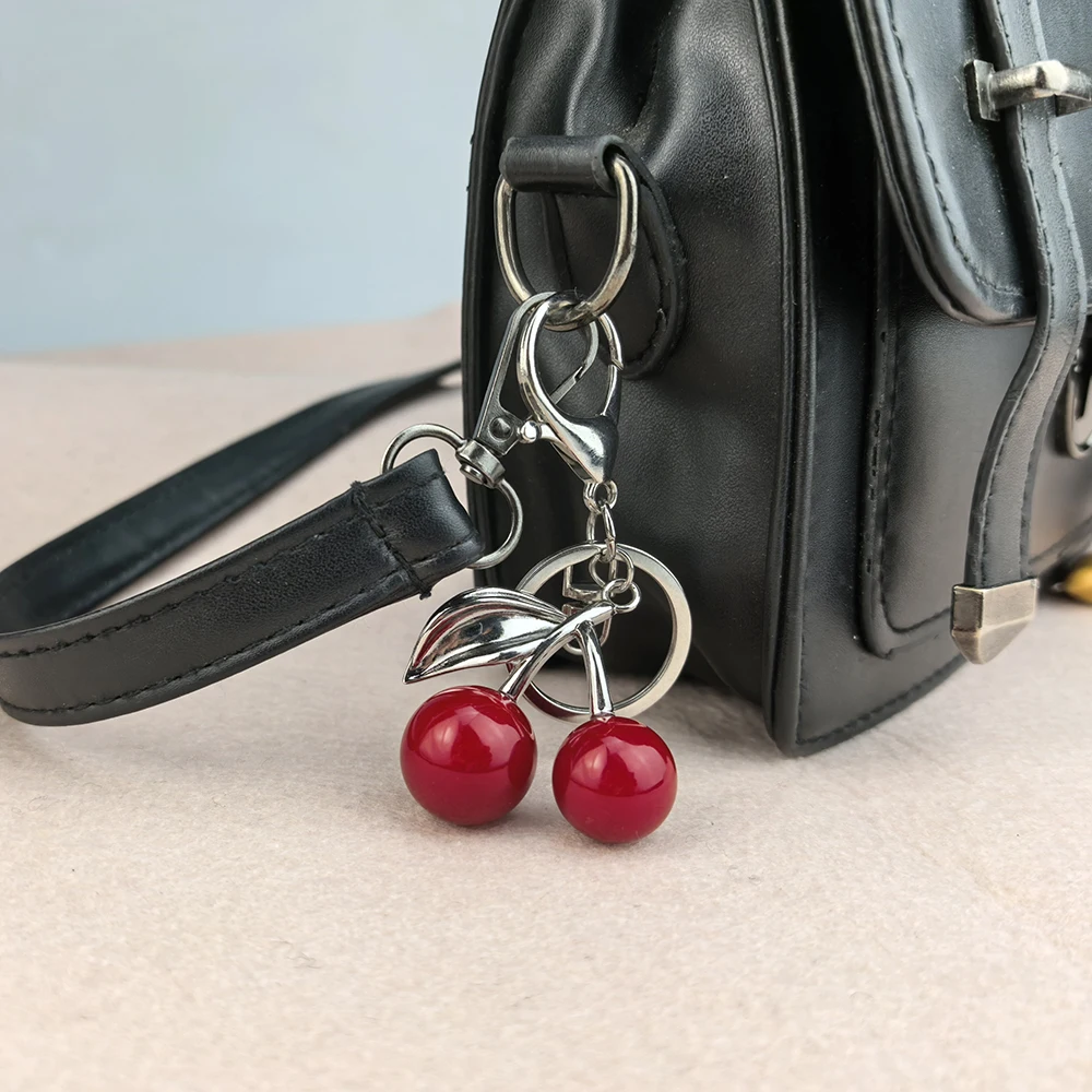 Cherry Keychain Elegant Fashion Accessory for Women