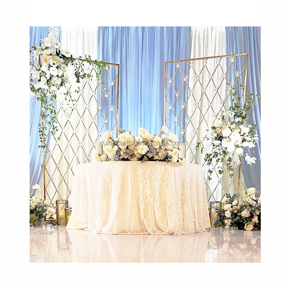 India Wedding Decoration Event Stage Candle Stand Gold Metal Candle