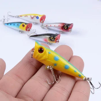 5cm-4.9g Topwater Hard Fishing Lure Saltwater Artificial Bait Popper Plastic and ABS Material for Ocean Boat River Fishing – Popper – view 3