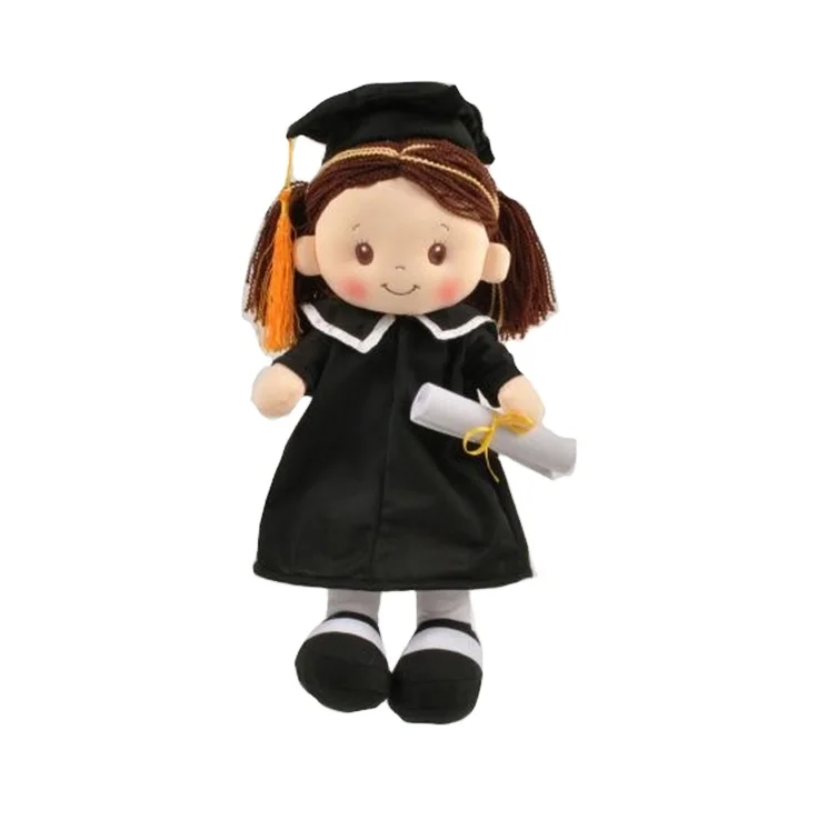 2023 Customized 28CM Stuffed Plush Graduation Doll for Ceremony Gift Toy