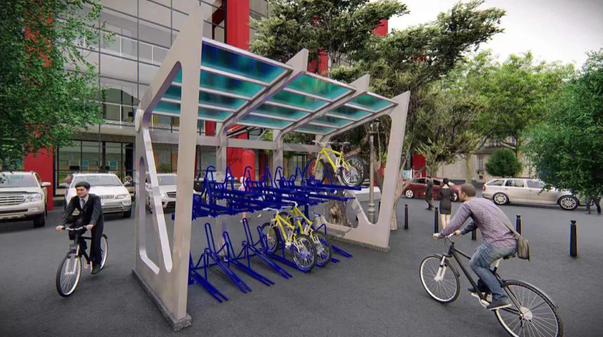 Stackable Bike Racks Stackable Two Tier Floor Double Decker Vertical Bike Stand Freestanding ...