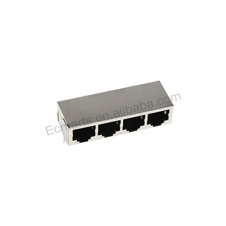 欧共体新款原装连接器屏蔽rj45 1x4 - Buy Rj45,1x4,连接器屏蔽 Product on Alibaba.com