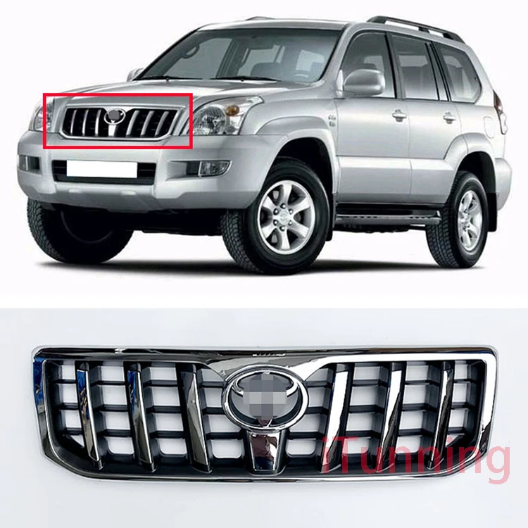 Cheap Car Front Grille Grill For Toyota Landcruiser Prado Fj120 2002 To ...