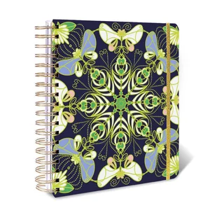 Wholesale Customised Beautiful Persian Rug Planner Notebook Journal Shadow Work Prayer Christian Style Spiral Fabric Cover Gift