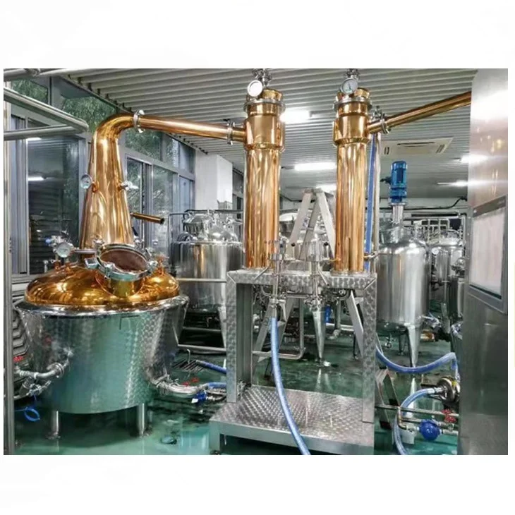 Industrial Vodka Distiller Automatic Alcohol Distiller Wine Making Red Copper Distiller Alcohol