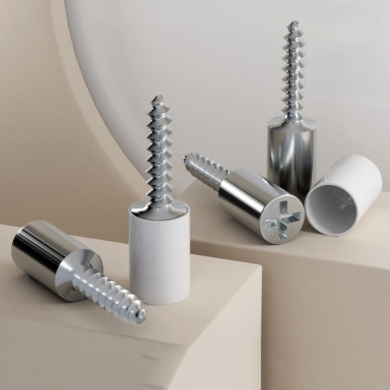 Manufacturing Price Selftapping Screws Shelf Support Pins Pegs With Plastic Caps Glass Shelf