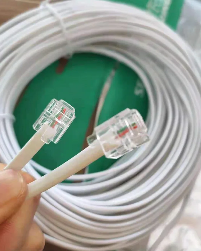 Alibaba.com: 1m 2m 3m 2-wire RJ11 6P6C 4-conductor telephone extension ...