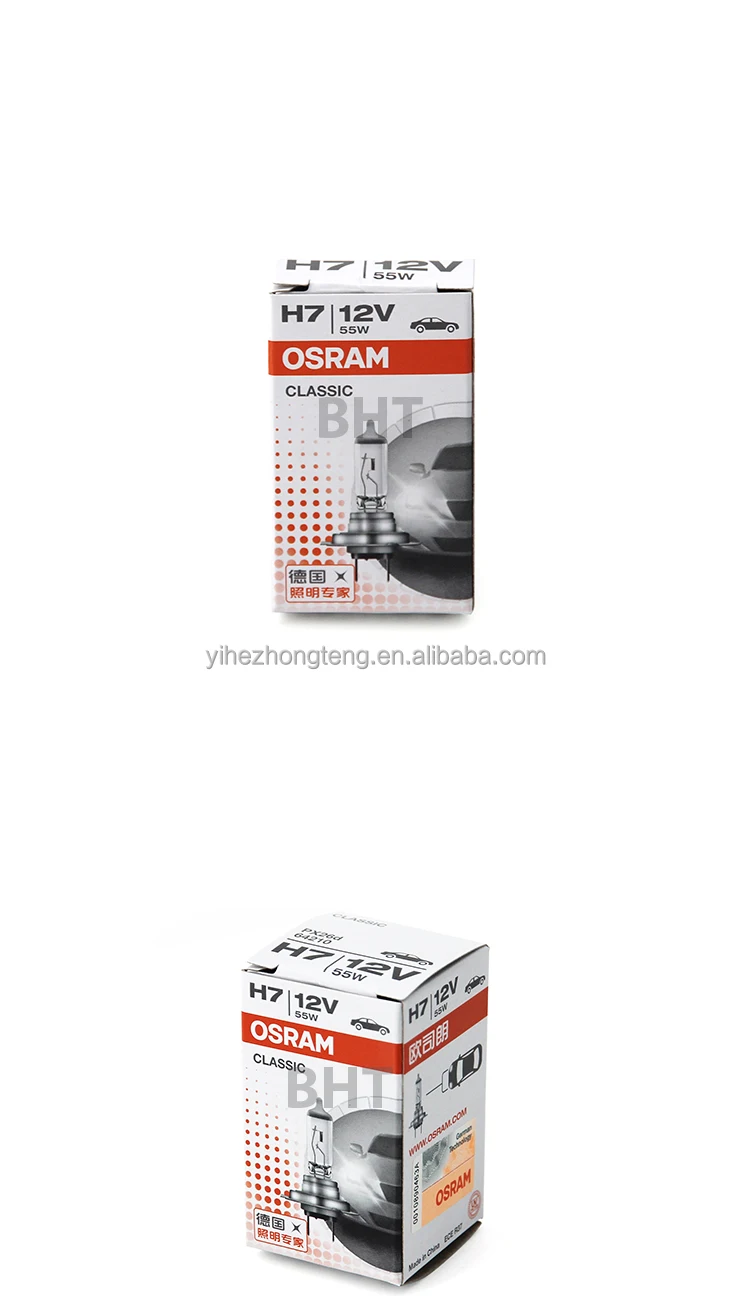 Lampadina Auto OSRAM H7 12V/55W - Confezione Da 2, Flusso Luminoso 1500lm, Tipo PX26d - Foto 10