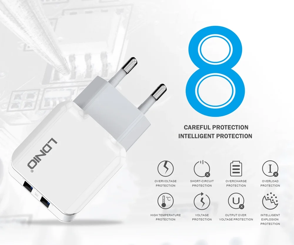 Ldnio A2202 Customized Eu 1 Port Usb Home Quick Charger Adapters Mobile ...