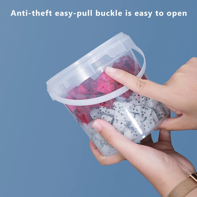 Transparent Kitchen Storage Box,Sealing Lid Food Grade Packing Bucket