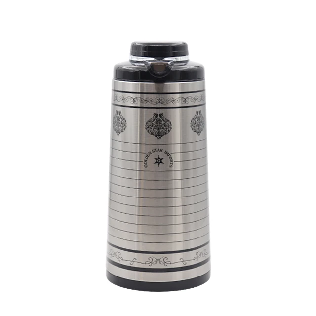 Tiger Flask 1L 1.3L 1.6L 1.9L Glass Liner Vacuum Flask for Home Kitchen Peacock Design Flasks Coffee Pot