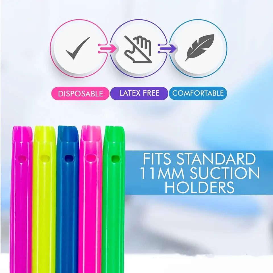 High Volume Evacuator HVE Tips 1000 HVE Suction Tips Dental Disposable Vented Evacuation Aspirator Tips