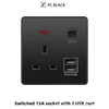 1 modulo 13A 2 USB