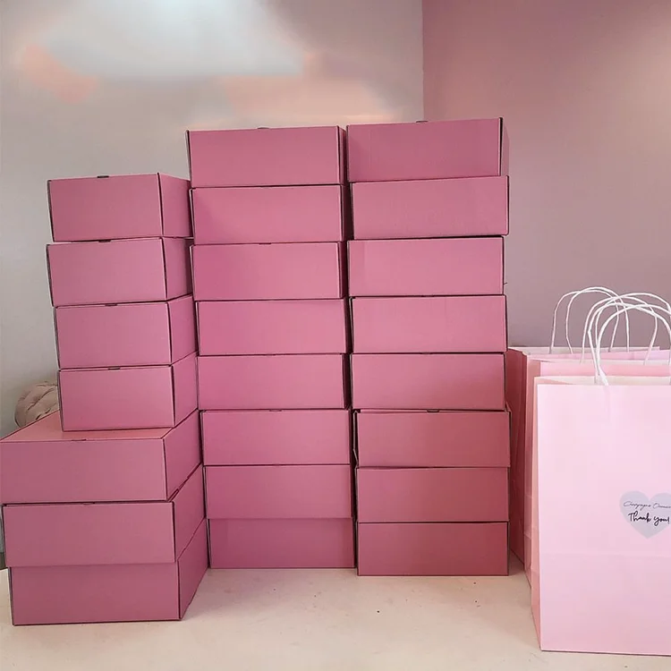 Customized Logo Pink Shipping Luxury Custom Clothes Postal Mailing