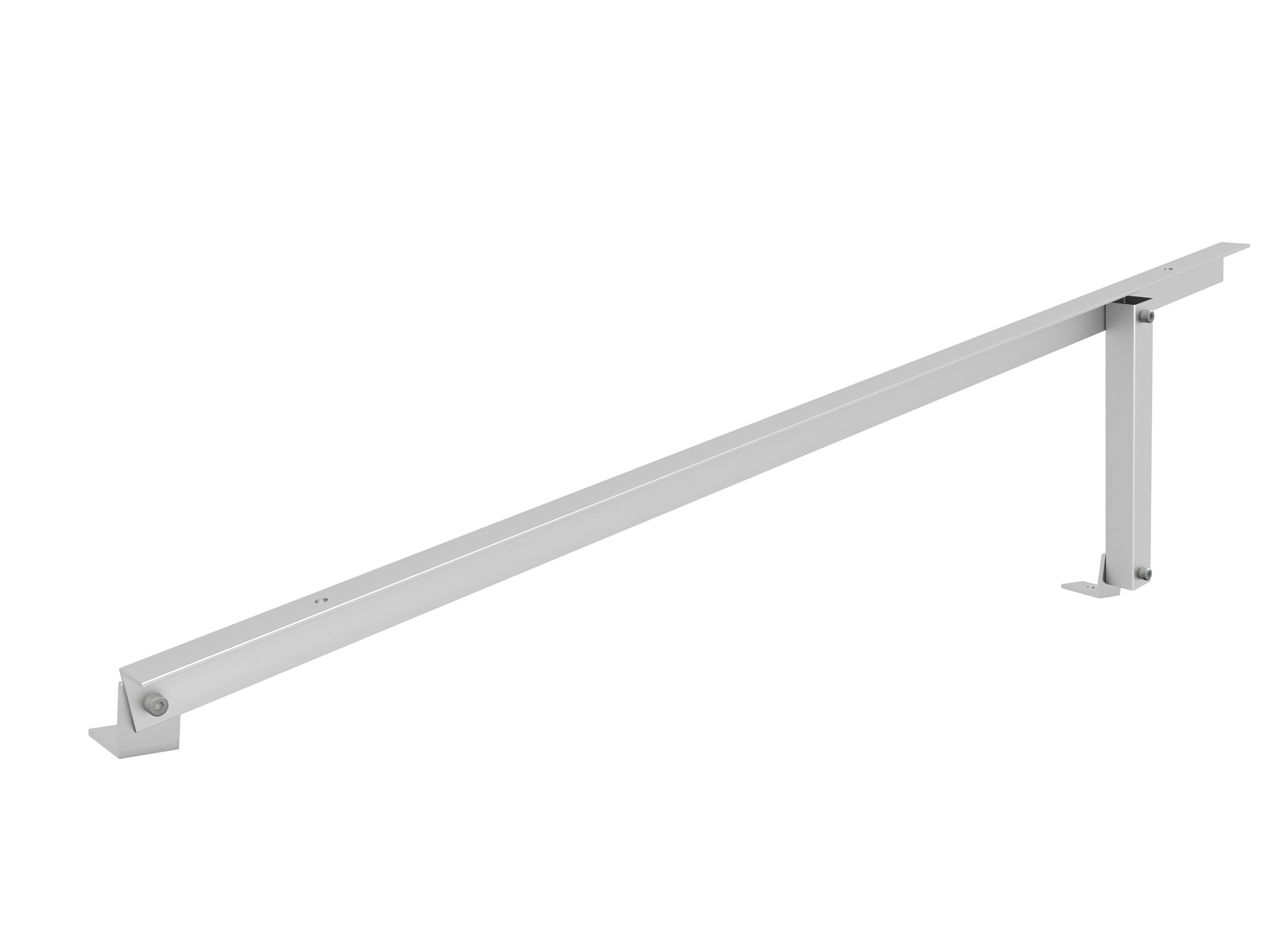 Reinforced Solar Panel Bracket, Aluminum, Reinforced Balcony Power Plant Holder, 118cm, Mounting Angle 0-90° Solar Panel Mount Kit For 100-800W