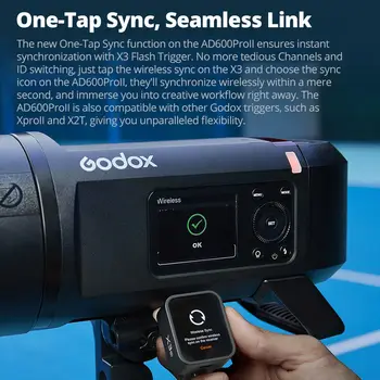 Godox AD600ProII AD600 Pro Ii 600ws Outdoor Flash TTL High-speed With 2.4G Wireless X System Ad600bm Upgraded detail image