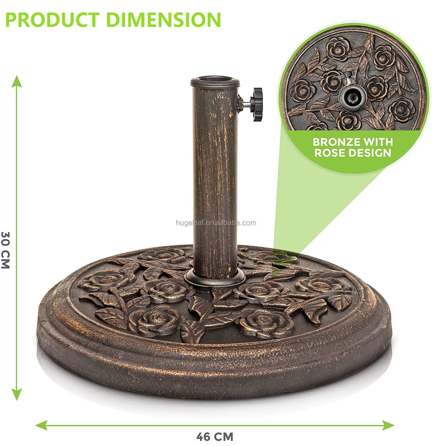 Soporte De Sombrilla De Plástico Para Exteriores,Base De Sombrilla Para