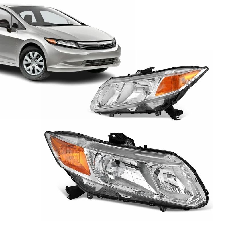 OEM auto parts new USA version front headlight halogen headlamps for honda civic sedab 2012-2015