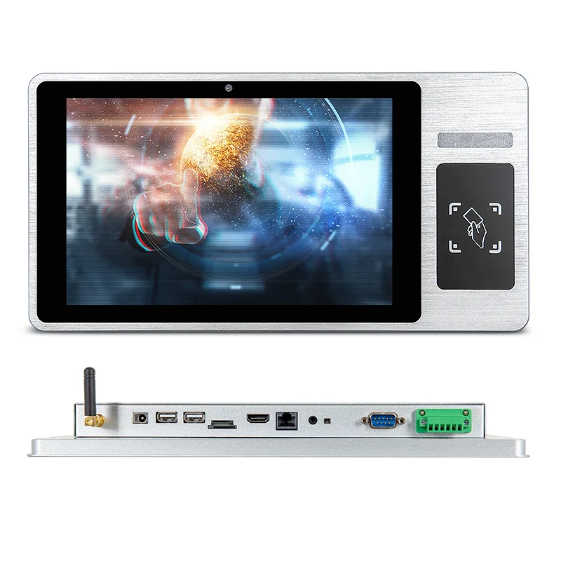 Touchthink Industrial Android Panel Pc with Ic Card Reader Rfid Card Reader Biometric Fingerprint Recognition Device